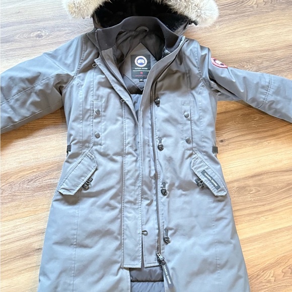 Canada Goose Jackets & Blazers - Size small Graphite grey authentic CANADA GOOSE Parka with real fur hood.
